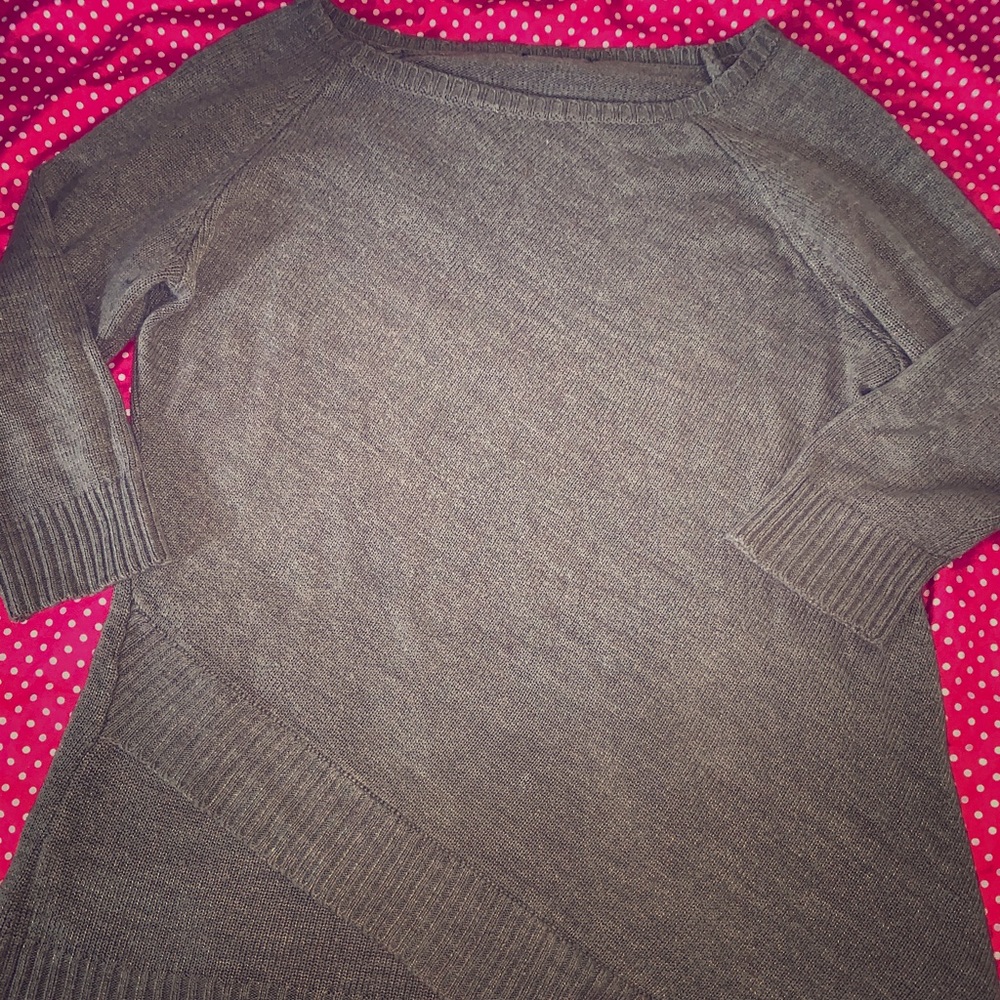 Gray dressy top